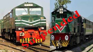 train suspended
